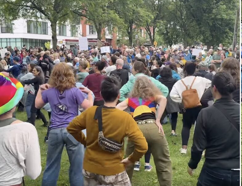 Amherst Turns Out For No Kings Dance Party